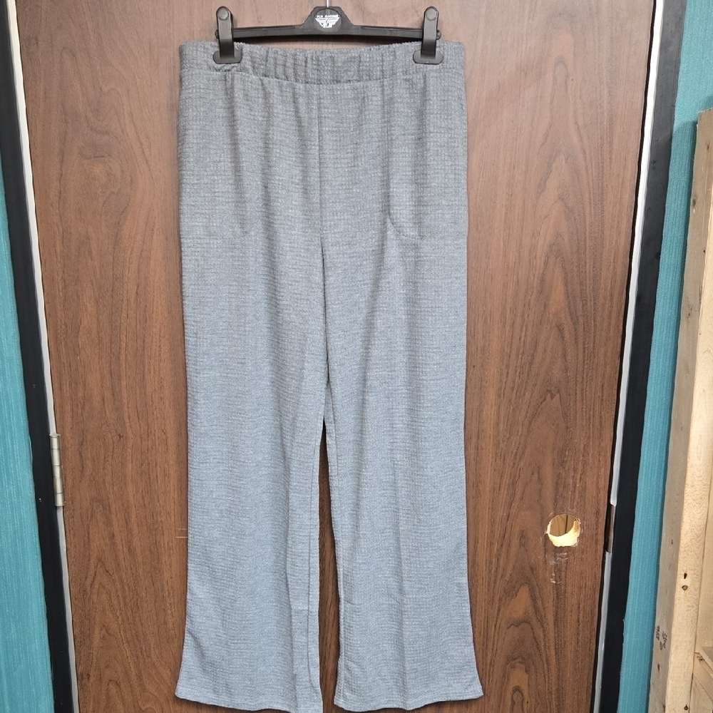Splendid Size L Grey Waffle Knit Pajama Pant